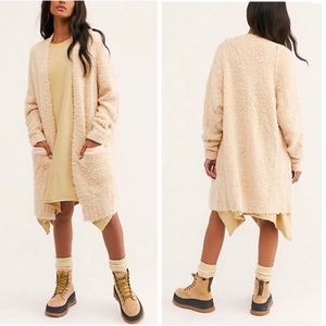 Free People Sherpa Open Front Cardigan